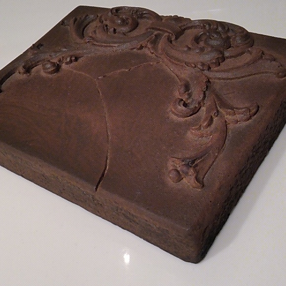 HOJAS iron matte rust, Atlantis Tile, like Sid Dickens. *Rare & Retired wall art - Picture 4 of 11